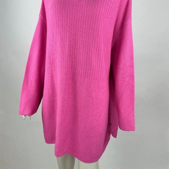 Talbots Cotton Tunic Sweater Women 3X NWT $90 Long Sleeve Scoop neck‎ Stretch - Picture 4 of 13